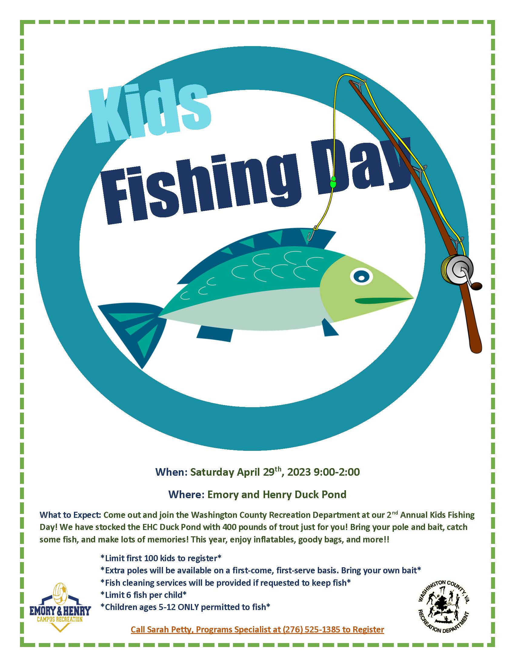 Kids Fishing Day 04/29/2023 Washington County Virginia